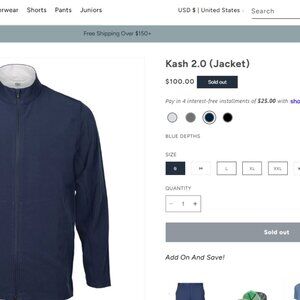 Graham Luxe Kash 2.0 Blue Jacket 1764 Size XL
